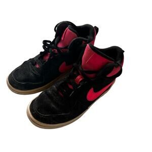 Nike High-Top Sneakers - Pink and Black - Size 1.5